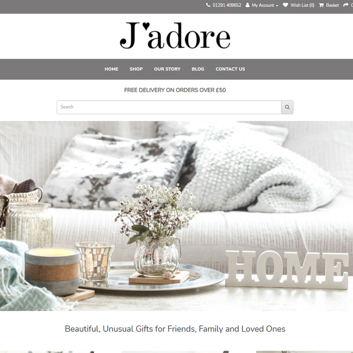 Jadore online gift shop